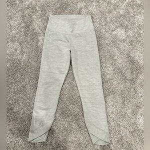 Medium NIKE grey heather cropped leggings with cross waist band